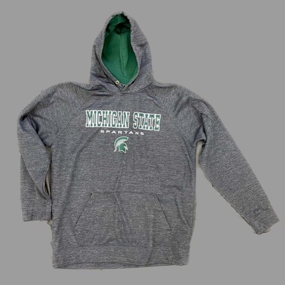 Colosseum Fleece Lined Embroidered Michigan State Spartans Pullover Hoodie XL - Picture 1 of 4
